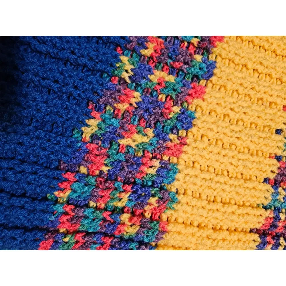 Handmade crochet throw
